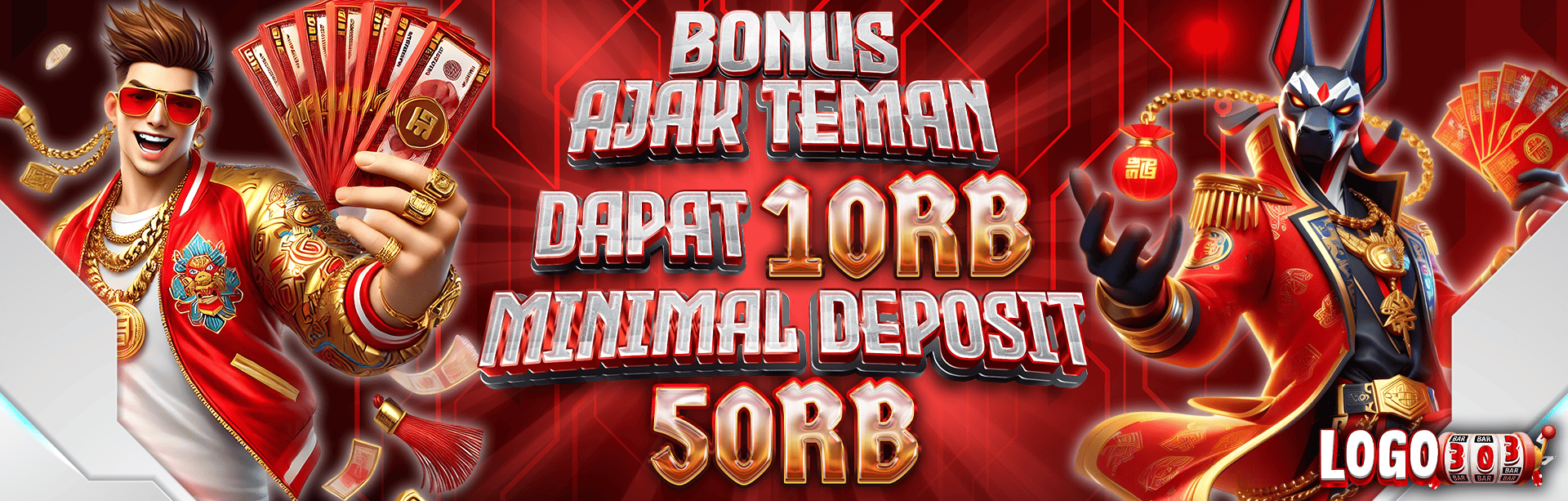 bonus ajak teman logo303